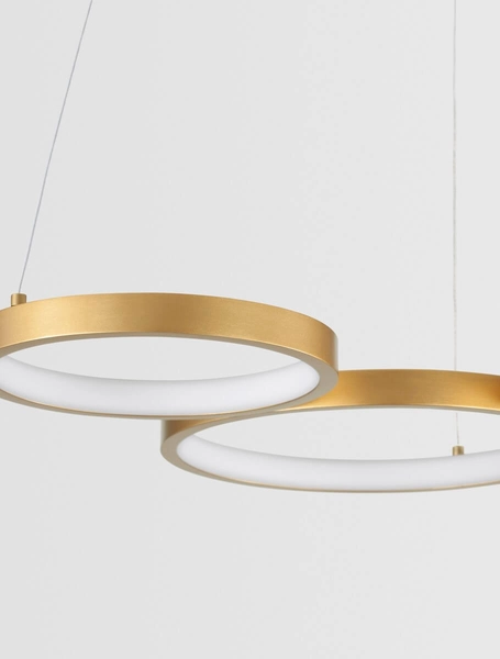 Wisząca lampa pokojowa GARCIA LE42826 rings LED 28W 3000K złota