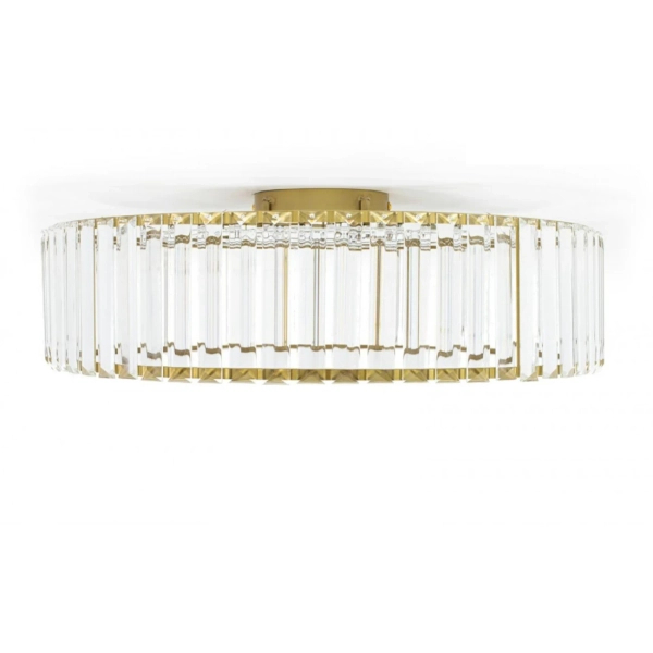 Jadalniany plafon Crown MSE010100366 Moosee LED 24W 3000K crystal złoty przezroczysty