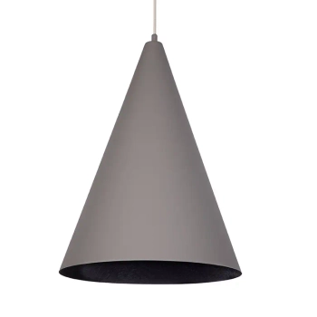 Trójkątna lampa wisząca VESUVIO 41061 do sypialni szara czarna