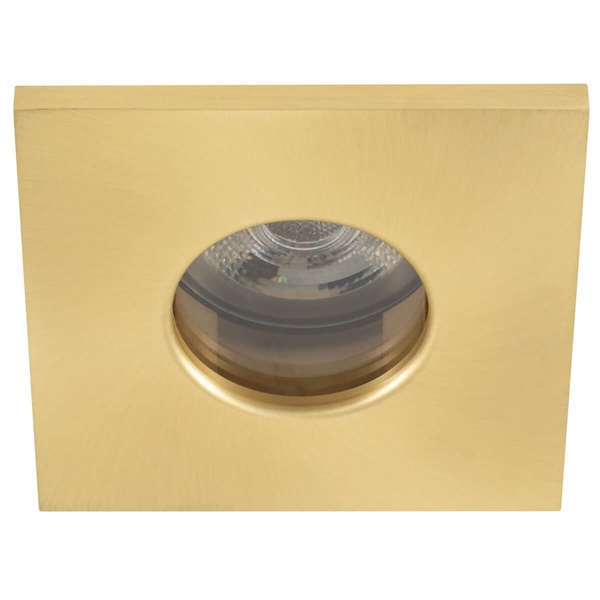 Lampa sufitowa podtynkowa Bahia 10712 IP44 kwadratowa mosiężna złota