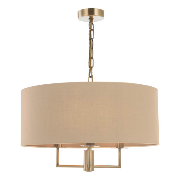 Jadalniana lampa wisząca Jamelia JAM0301 Dar Lighting beżowa mosiądz