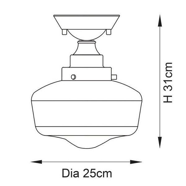 Przysufitowa lampa szklana Camberley 96170 srebrny przezroczysty