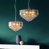 Kryształowa lampa wisząca Fargo FARGO-14CH Endon chrom przezroczysta