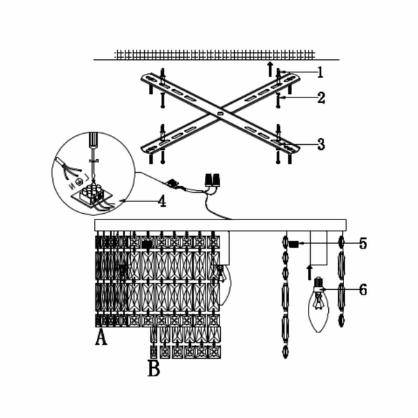 Plafoniera LAMPA sufitowa DUNE DIA005CL-06CH Maytoni szklana OPRAWA crystal glamour chrom
