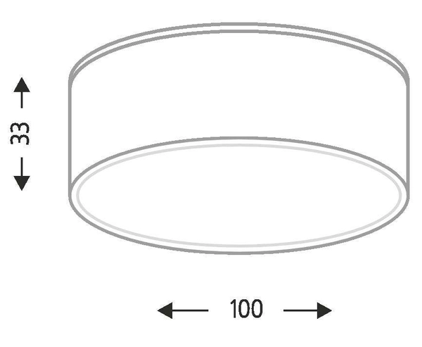 Natynkowa LAMPA sufitowa TOTTORI IL 8056 Shilo okrągła OPRAWA do łazienki LED 10W 3000K IP44 metalowa czarna