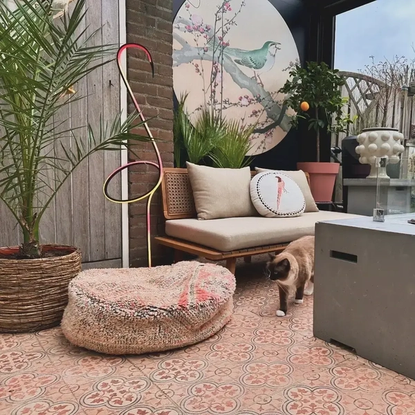 Podłogowa lampa Flamingo 05745/14/99 Lucide LED 14W RGBW metalowa czarna