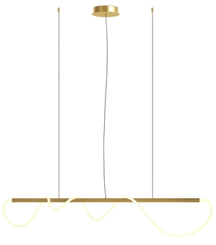 Ledowa lampa wisząca Rosa MOD166PL-L30G3K 30W 3000K do salonu złota