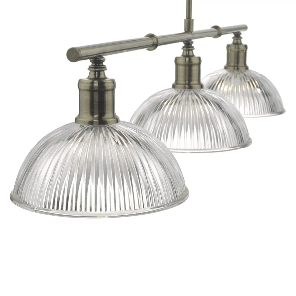 Lampa sufitowa do kuchni Dara DAR0375 nad wyspę szklany mosiądz