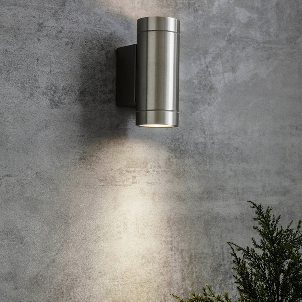 Zewnętrzna LAMPA ścienna PIPE 107917 Markslojd metalowa OPRAWA elewacyjna tuba outdoor IP44 aluminium
