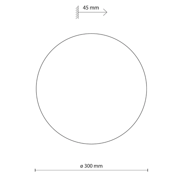 Kuchenny kinkiet ścienny Luna 5911 okrągły dysk metalowy beżowy