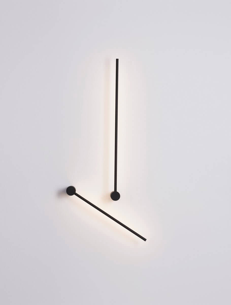 Minimalistyczny kinkiet TECOMAN LE42850 Luces Exclusivas LED 25W 3000K czarny