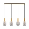 Glamour zwisająca lampa QUERISA LE45217 do salonu złota