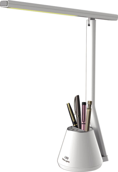 Stojąca lampa stołowa Kiki K-BL1066 Kaja LED 8W 5000K z organizerem biała