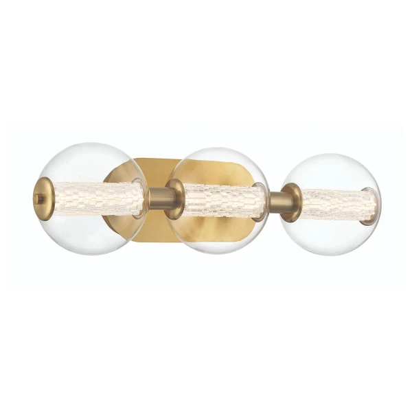 Kinkiet ścienny bubble Atomo QN-ATOMO-3W-BG LED 13W 3000K IP44 złoty