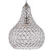 Wisząca lampa glamour VEN E1546/1H kropla crystal przezroczysty chrom