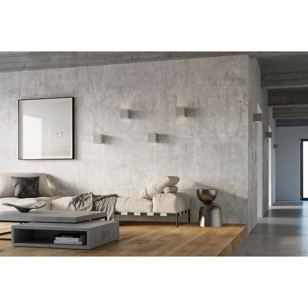 Betonowy kinkiet salonowy SL.0991 szara kostka lampa ścienna