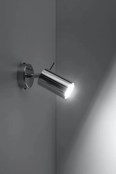 Kinkiet LAMPA ścienna SL.0727 metalowa OPRAWA regulowana tuba chrom