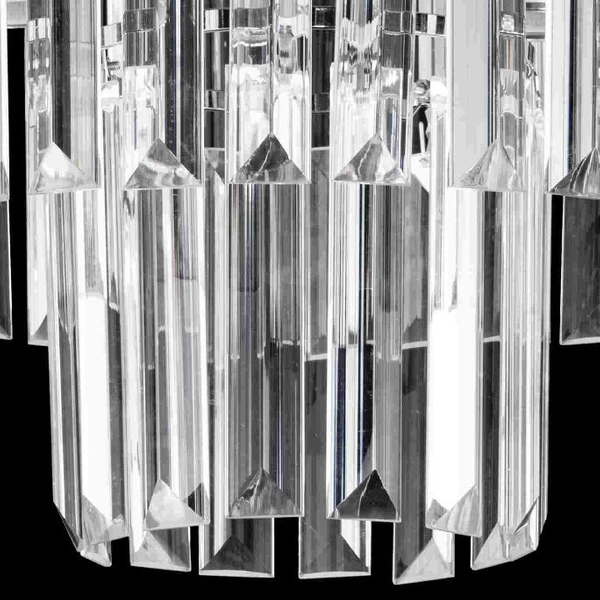 Kryształowa lampa sufitowa VEN E1736/4+3 CR pałacowa glamour chrom