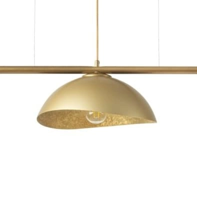 Wisząca lampa nad stół glamour Solar 40576 Sigma kopułowe klosze złota