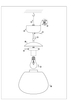 Lampa wisząca nad wyspę Rise 108543 Markslojd loft czarna biała
