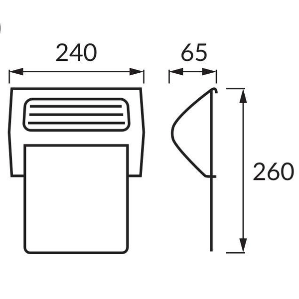 Solarna LAMPA ścienna HOMER LED 03616 Ideus zewnętrzna OPRAWA z podświetlanym numerem domu KINKIET na baterie IP44 chrom