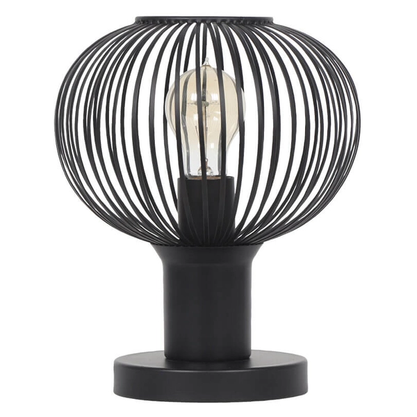 Stolikowa lampka salonowa GILA 565700132 Trio koszyk loft czarny