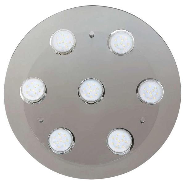 Plafon LAMPA sufitowa NAOMI 2646 Rabalux okrągła OPRAWA przydymiona chrom