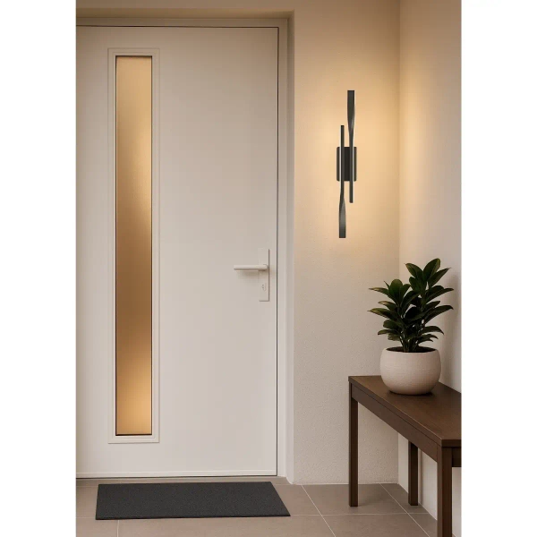 Naścienna ledowa lampa Vargo KSLV-C LED 12W 3000K do biura czarna