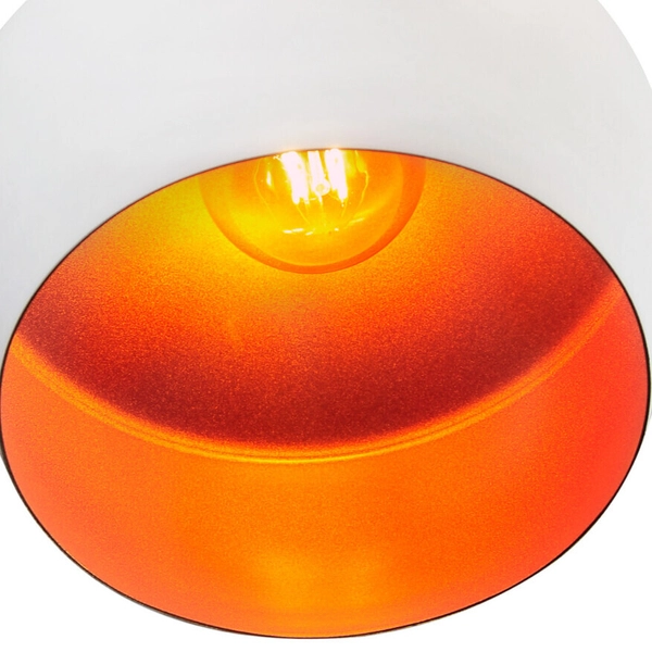 LAMPA wisząca MODERN 306760 Polux metalowa OPRAWA skandynawska zwis biały złoty