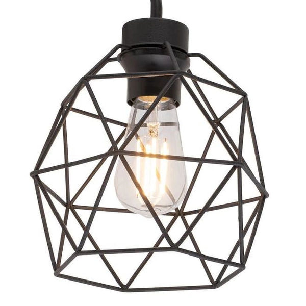 Industrialny kinkiet klatka Galaxy 4560 TK Lighting druciany metalowy czarny