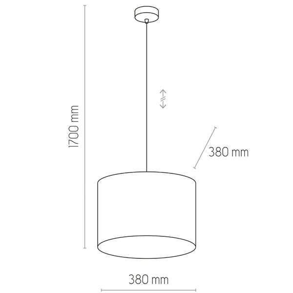 Lampa wisząca dekoracyjna Tercino 6169 TK Lighting zielona złota