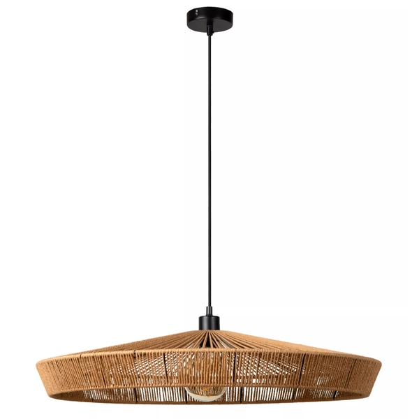 Wisząca lampa drewniana Yunkai do sypialni nad łóżko