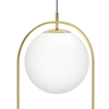 Szklana lampa wisząca Coco AZ4982 eliptyczna złota
