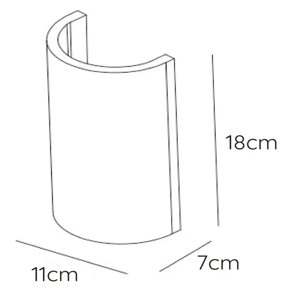 Ścienna lampa podłużna Gipsy 35200/18/31 Lucide gipsowa biała