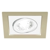 Wpust LAMPA sufitowa BORYS D 03220 Ideus kwadratowa OPRAWA do zabudowy beżowa biała