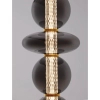 Dotykowa lampa podłogowa BRIVANO LE45144 37W LED 3000K kule balls szary złoty