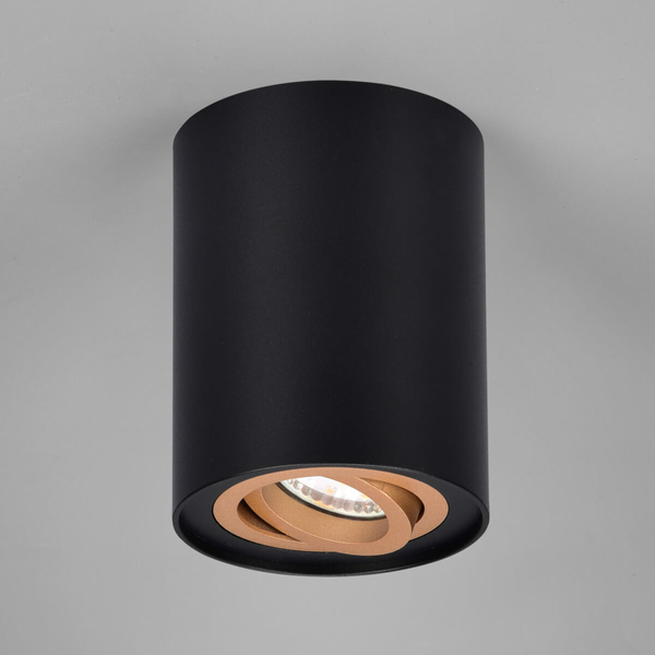 Sufitowa lampa do przedpokoju COOKIE 612900180 Trio sopel czarny złoty