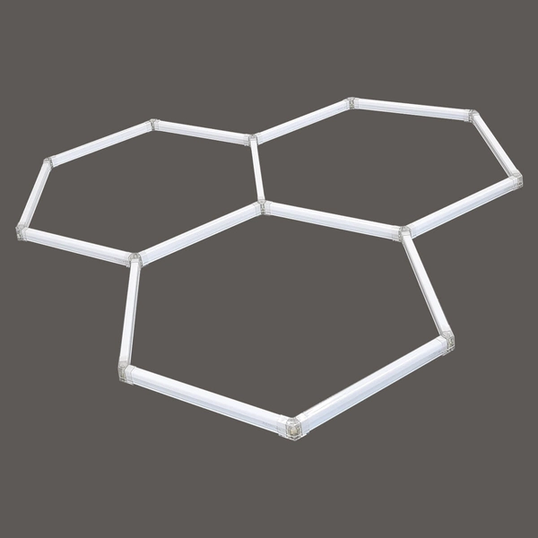 Sypialniany plafon Geomteric LP-0109/3C 4K LED 100W 4000K biały