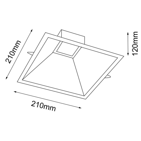 Sufitowa lampa wpuszczana Ube 8602 Shilo LED 10W 4000K IP44 metalowa biała