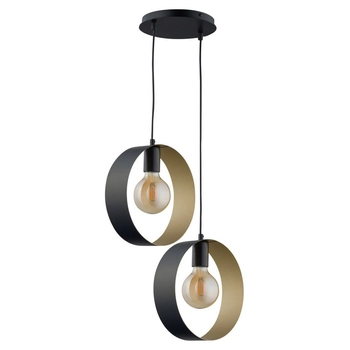 Lampa nowoczesna HOOP 32284 Sigma czarny żyrandol salonowy czarny