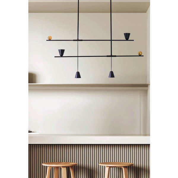 Ledowa lampa wisząca SPOLETO AZ5642 25W 3000K nad stół metalowa czarna