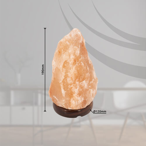 Ozdobna lampa z kamienia solnego Stone dekoracyjna na stół