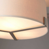 Lampa wisząca z abażurem Hayfield 95834 Endon satyna nikiel szara