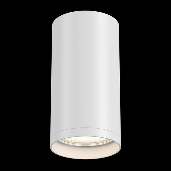 Sufitowa LAMPA spot FOCUS S C052CL-01W Maytoni metalowa OPRAWA plafon tuba biała