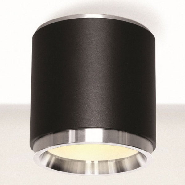 Lampa nasufitowa Reti 310401131 Elkim LED 4,5W 3000K okrągła aluminium czarny