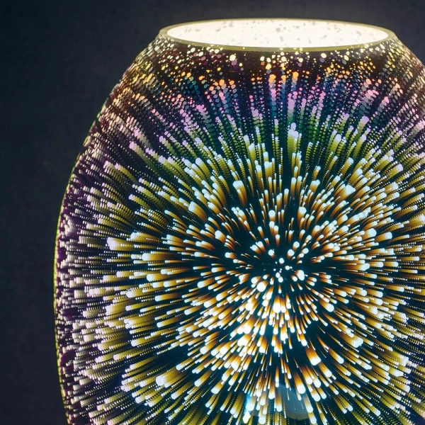 Dotykowa lampa stołowa Stellar 74940 szklana na stolik chrom