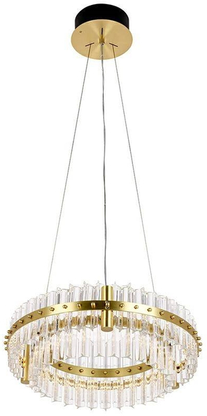 Żyrandol kryształowy Saturnus MSE010100166 nad stół złoty