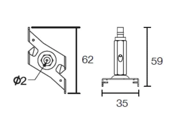 Zawiesie linowe szynoprzewodu 5m 8131 Shilo z autoregulacją i linką czarne