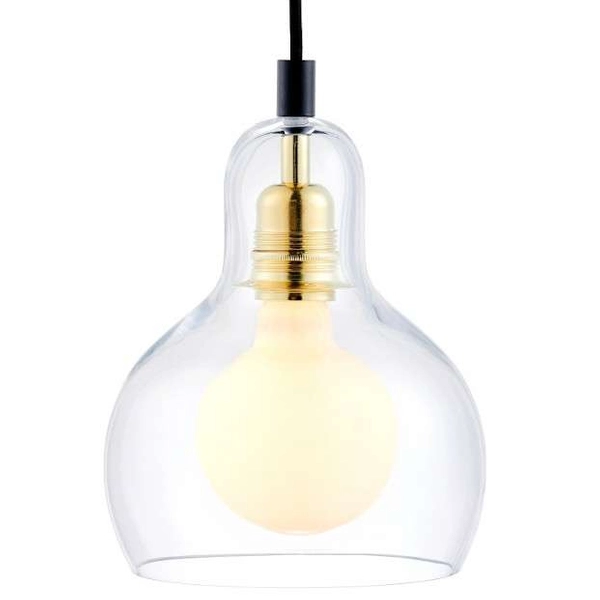 Loftowa LAMPA wisząca LONGIS 10877305 Kaspa szklana OPRAWA skandynawski ZWIS kaskada złota przezroczysta czarna