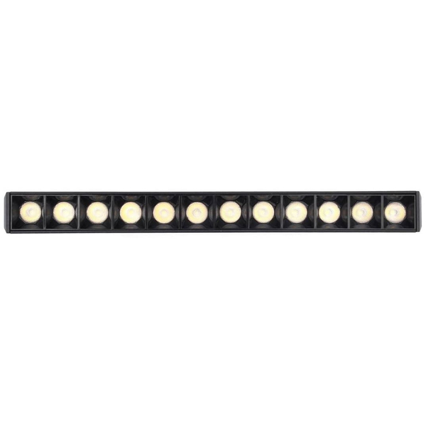 Lampa z diodami do szyn magnetycznych 3-fazowych 477 Domeno LED 12W 3000K czarna